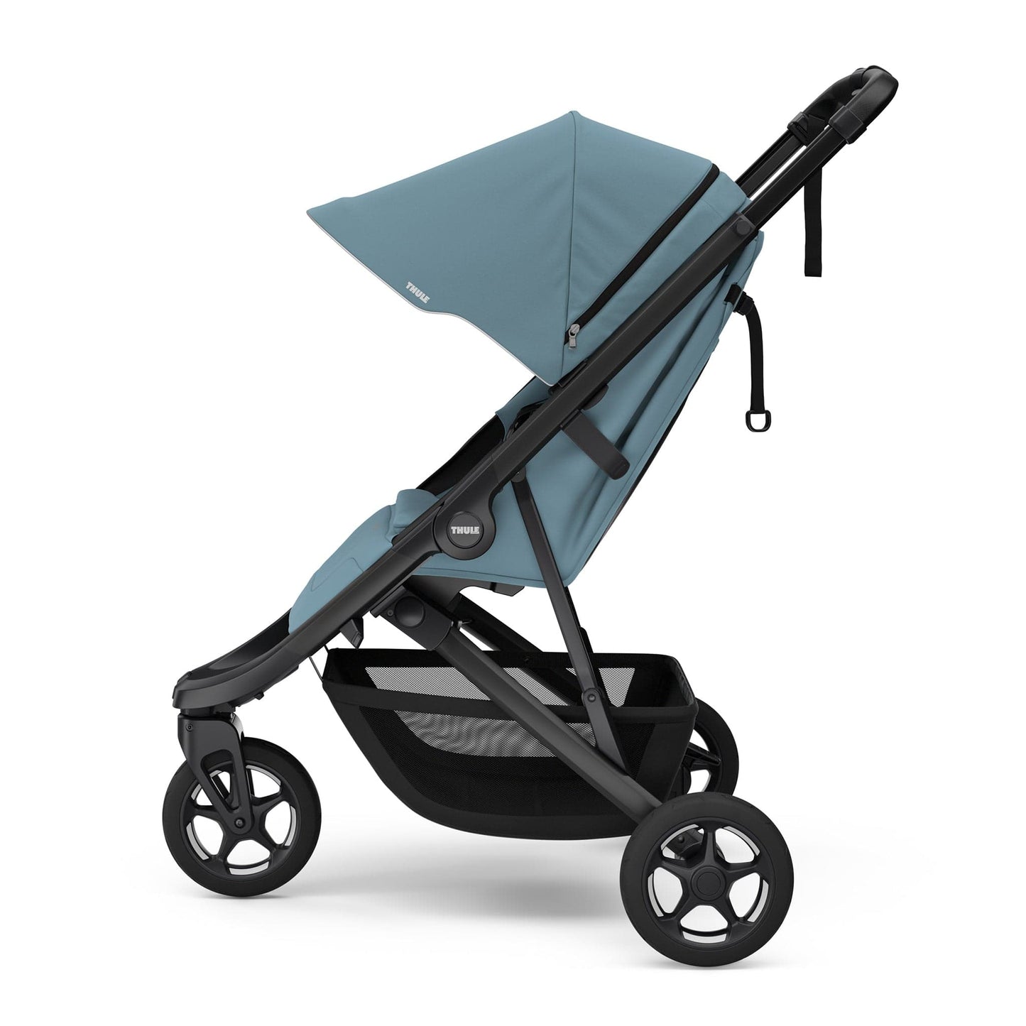 Thule Spring 2 Compact All-Terrain Stroller + Bassinet Bundle - Mid Blue - 11300253-20110756
