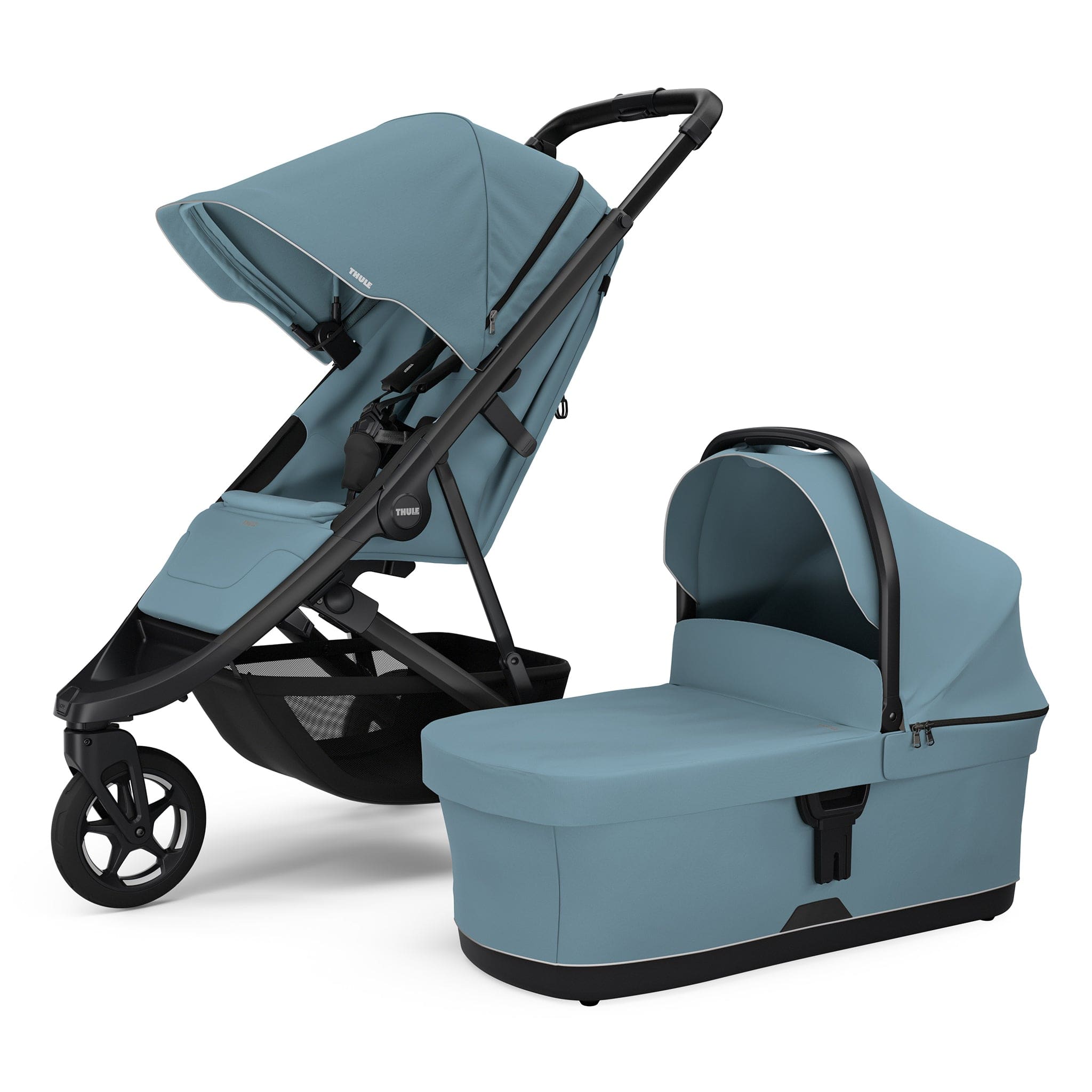 thule pet stroller Thule Spring 2 Compact All-Terrain Stroller + Bassinet Bundle