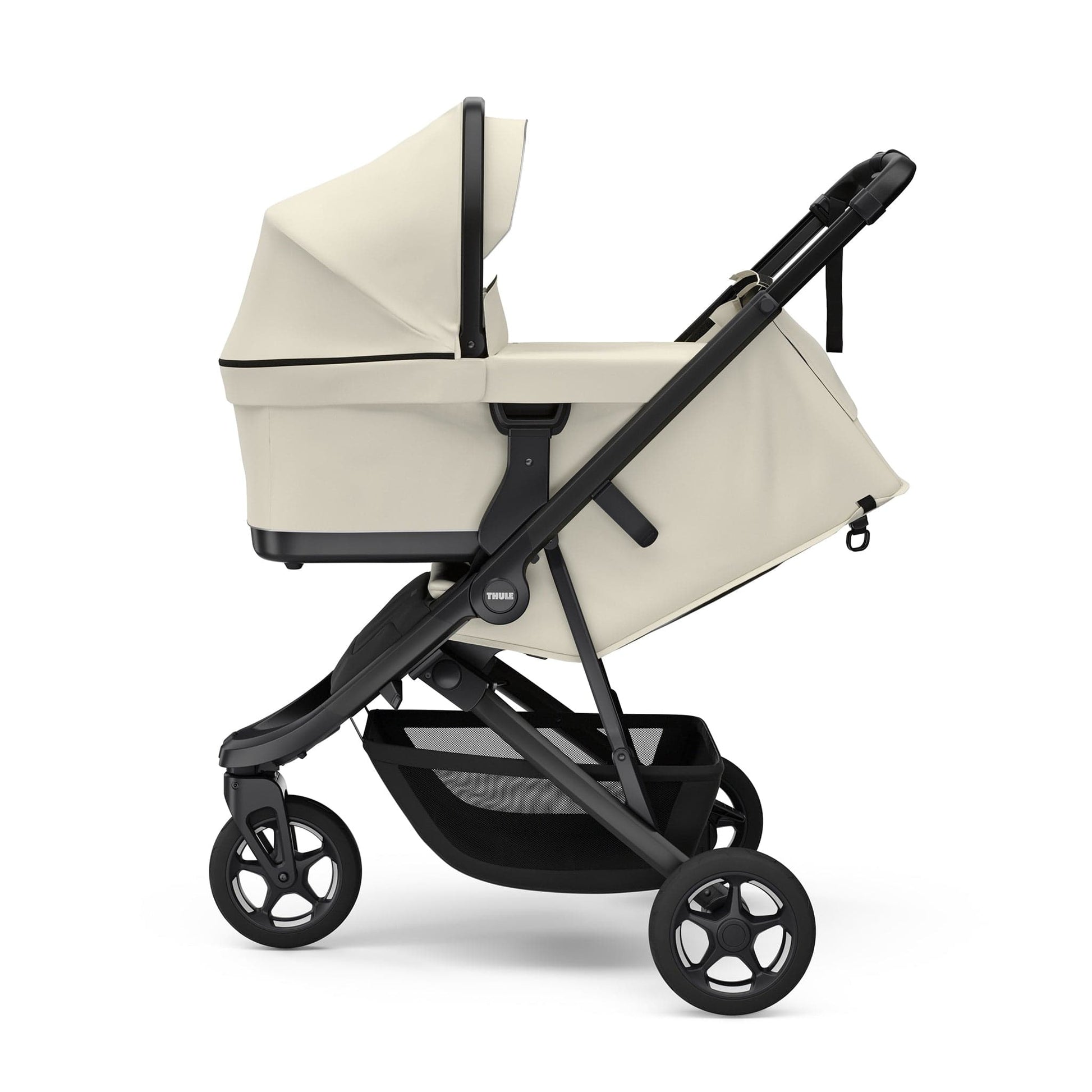 Thule Spring 2 Compact All-Terrain Stroller + Bassinet Bundle - Soft Beige - 11300254-20110772