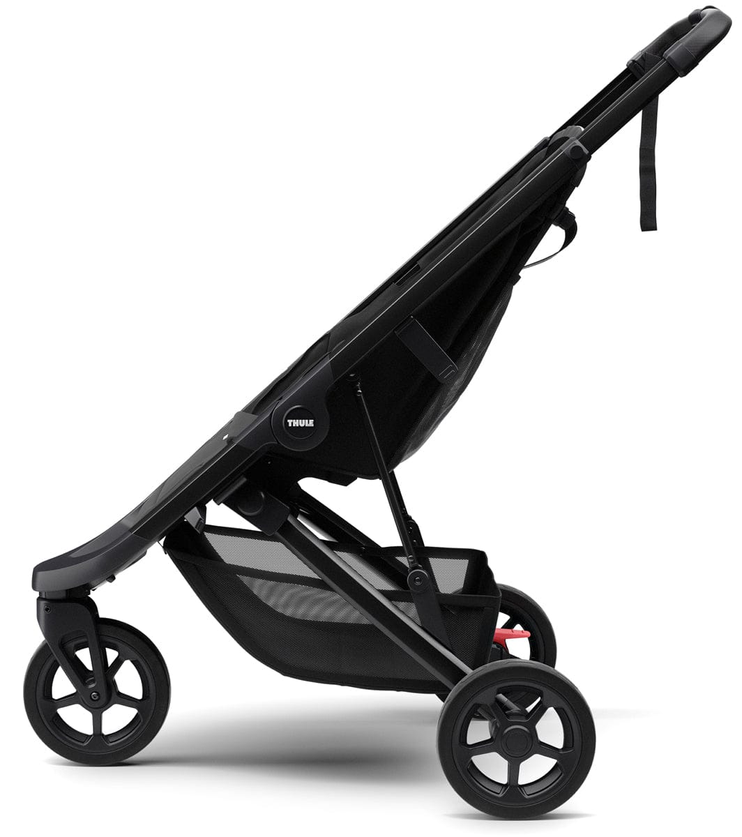 Thule Spring Stroller + Essentials Bundle - Aluminum/Grey Melange - 11300207-CUP-RC