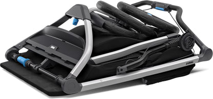 Thule Urban Glide 2 Double Jogging Stroller + Accessory Set - Black