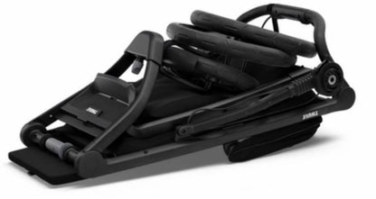 Thule Urban Glide 2 Single Jogging Stroller + Water Bottle Cage Bundle - Black - T-UG2-S-B-B1