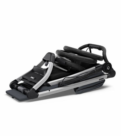 Thule Urban Glide 2 Single Jogging Stroller + Water Bottle Cage Bundle - Dark Shadow - T-UG2-S-DS-B1