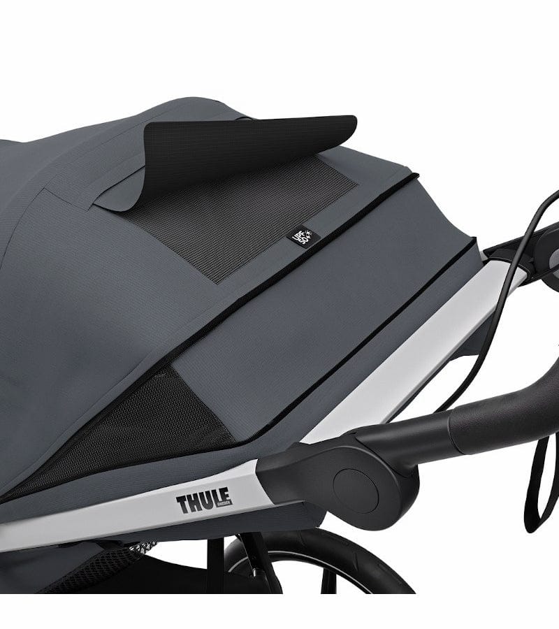 Thule Urban Glide 2 Single Jogging Stroller + Water Bottle Cage Bundle - Dark Shadow - T-UG2-S-DS-B1
