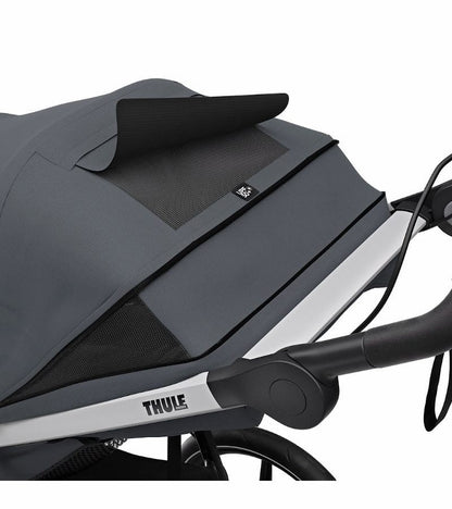 Thule Urban Glide 2 Single Jogging Stroller + Water Bottle Cage Bundle - Dark Shadow - T-UG2-S-DS-B1