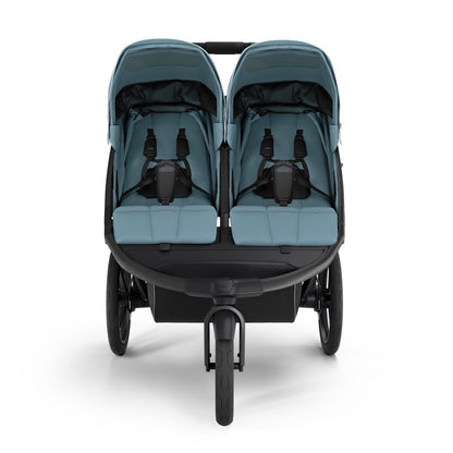 Thule Urban Glide 3 Double Jogging Stroller with Magnetic Buckle - Mid Blue (Albee Exclusive) - 10101714