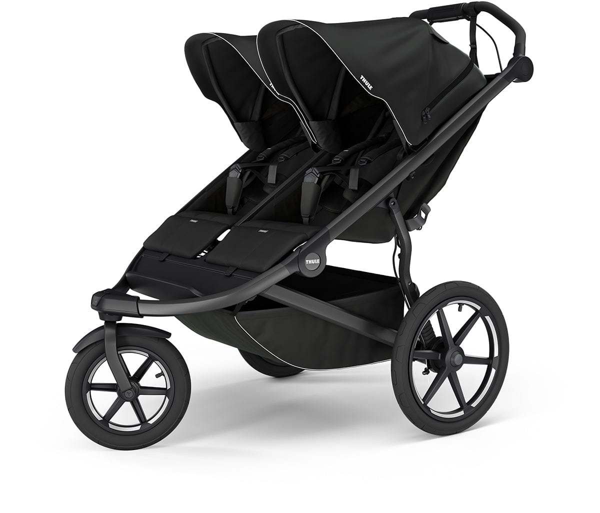 Thule Urban Glide 3 Double Jogging Stroller with NON-Magnetic Buckle- Black - 10101978