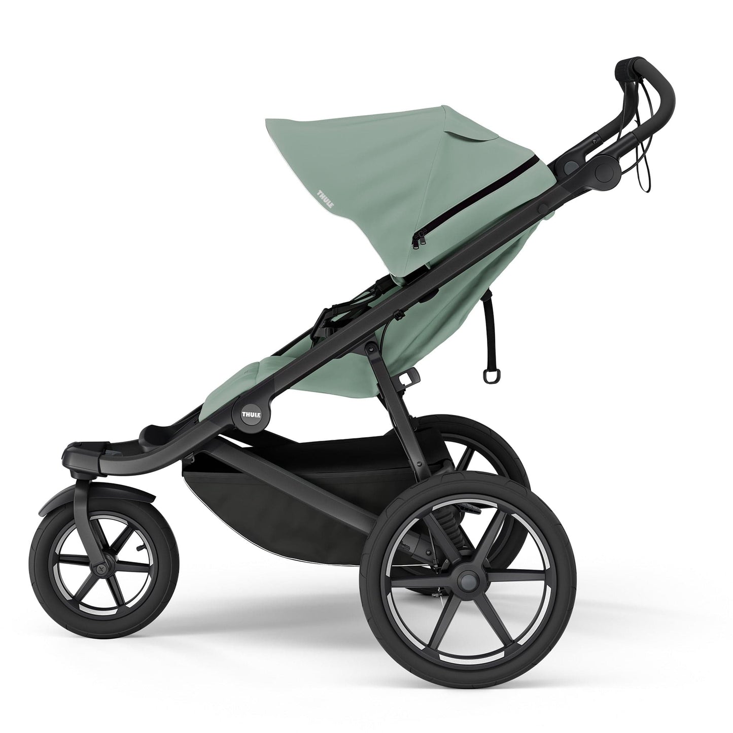 Thule Urban Glide 3 Single Jogging Stroller with Magnetic Buckle - Mist Green - 10101986