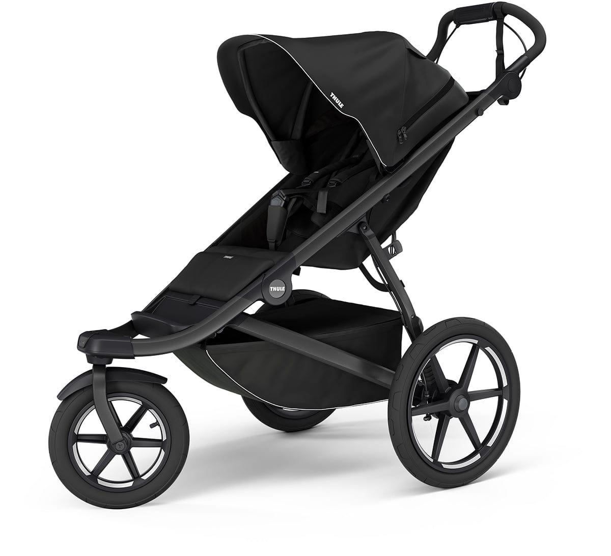 Thule Urban Glide 3 Single Jogging Stroller with NON-Magnetic Buckle - Black - 10101972-B