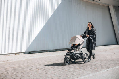 Thule Urban Glide 3 Single Jogging Stroller with NON-Magnetic Buckle + Cup Holder - Tinted Taupe - 10101704