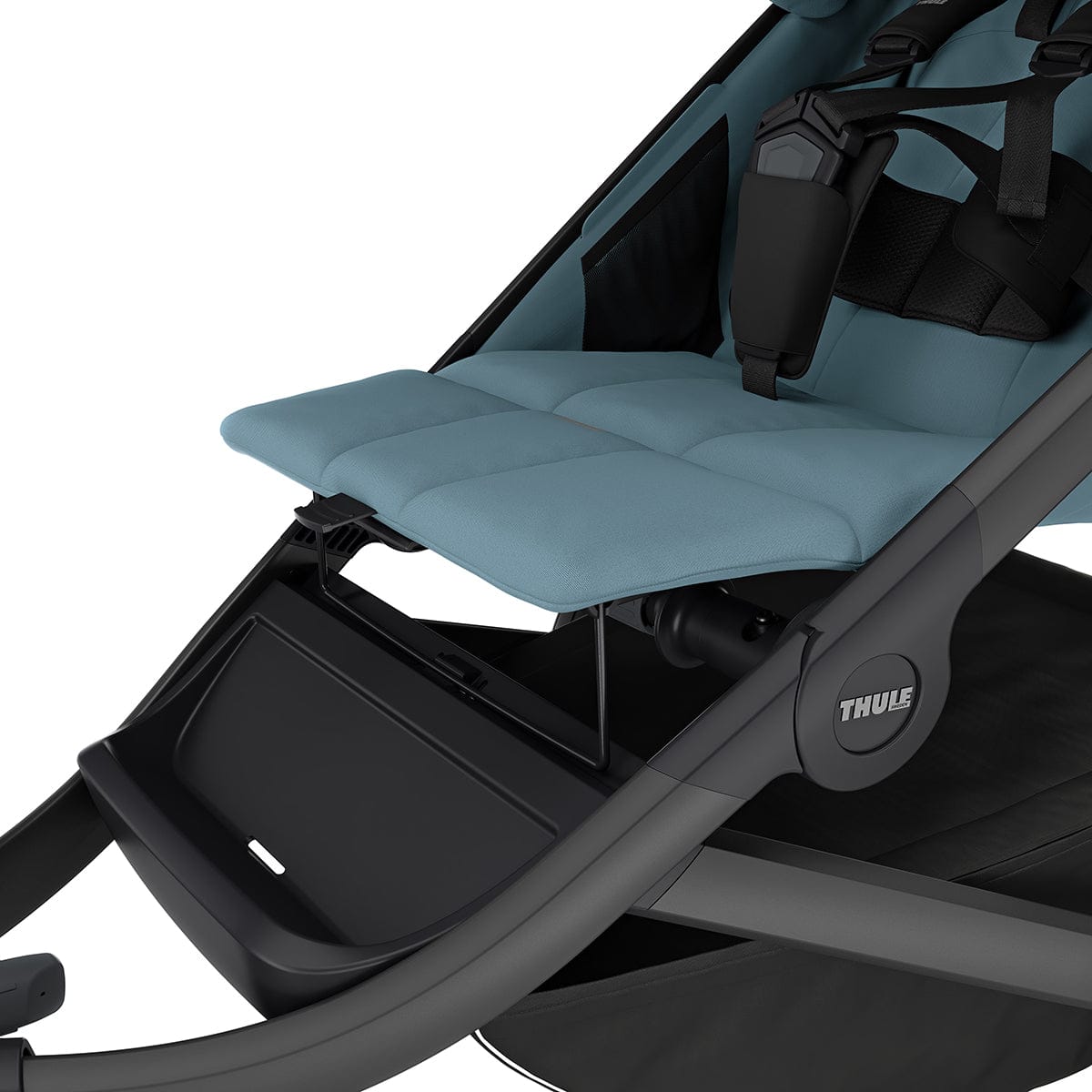 Thule Urban Glide 3 Single Jogging Stroller with NON-Magnetic Buckle - Mid-Blue - 10101973