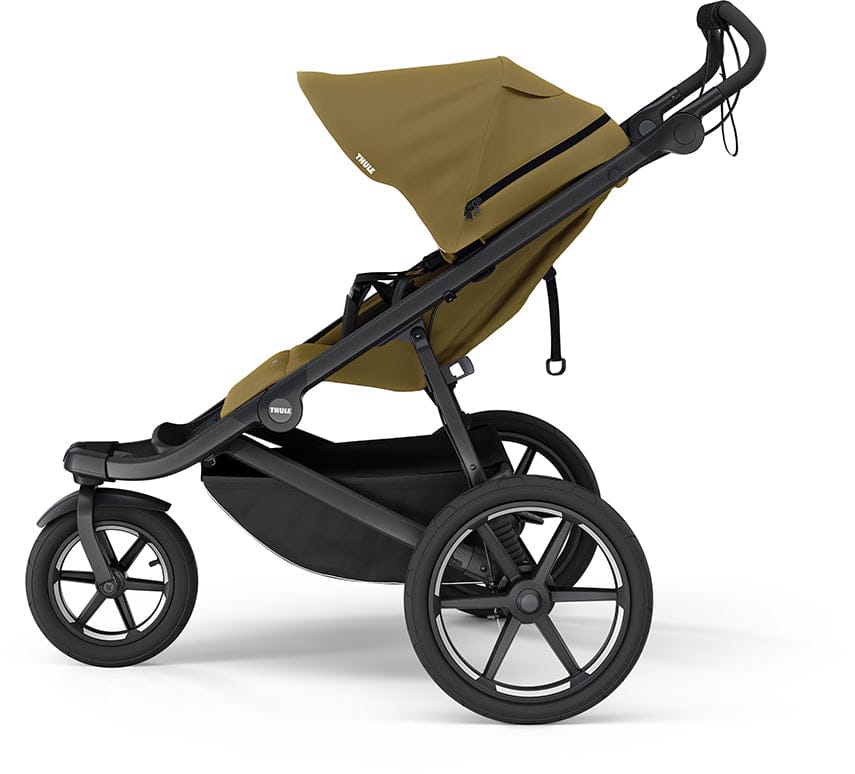 Thule Urban Glide 3 Single Jogging Stroller with NON-Magnetic Buckle - Nutria Green - 10101974