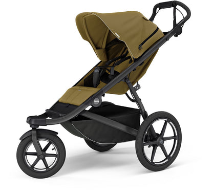 Thule Urban Glide 3 Single Jogging Stroller with NON-Magnetic Buckle - Nutria Green - 10101974