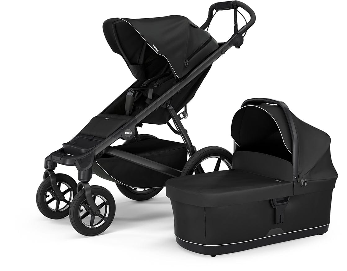 Thule Urban Glide 4-Wheel All-Terrain Stroller + Bassinet Bundle - Black - 10101976-20110754
