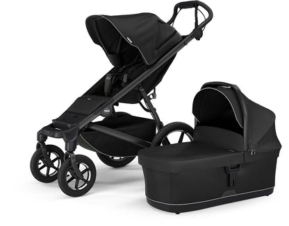 Thule Urban Glide 4-Wheel All-Terrain Stroller + Bassinet Bundle - Black - 10101976-20110754
