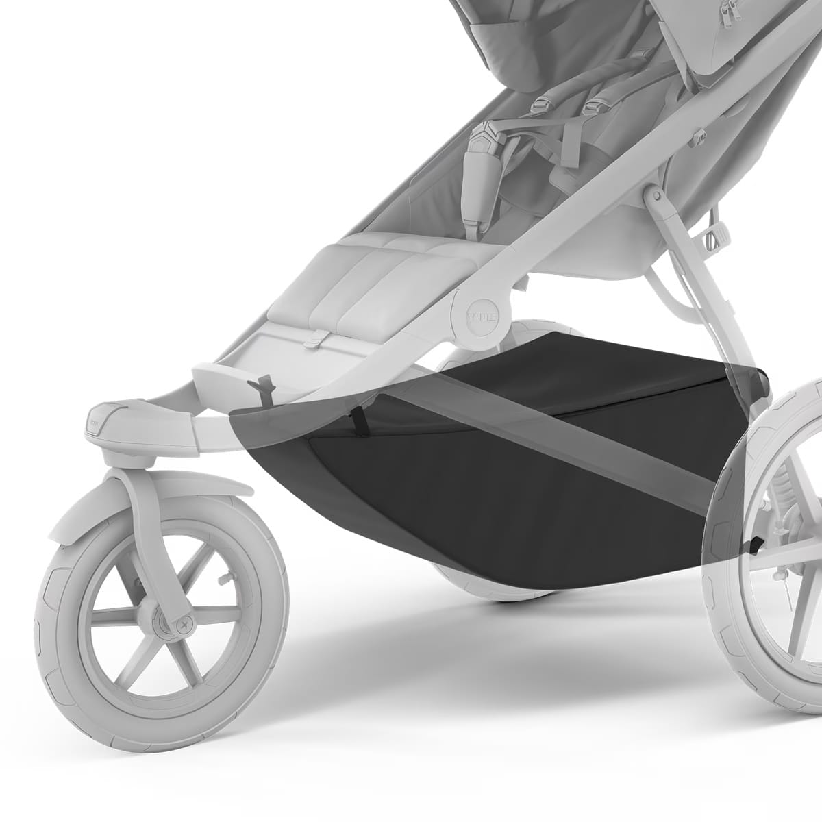 Thule Urban Glide Single Stroller Extended Cargo Basket - Black - 20110778