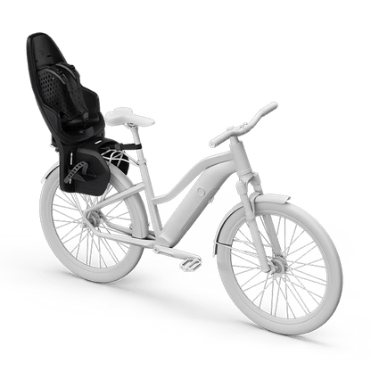 Thule Yepp Maxi 2 Rack Mount Child Bike Seat + Delight 2 Rear Light Bundle - Black