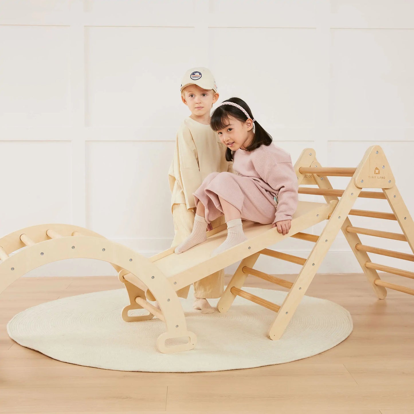 Tiny Land® 7-in-1 Montessori Climbing Set with Play Pad - TLTGPT006OW-BDL01