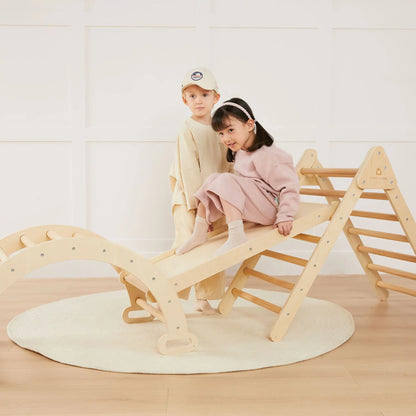 Tiny Land® 7-in-1 Montessori Climbing Set with Play Pad - TLTGPT006OW-BDL01
