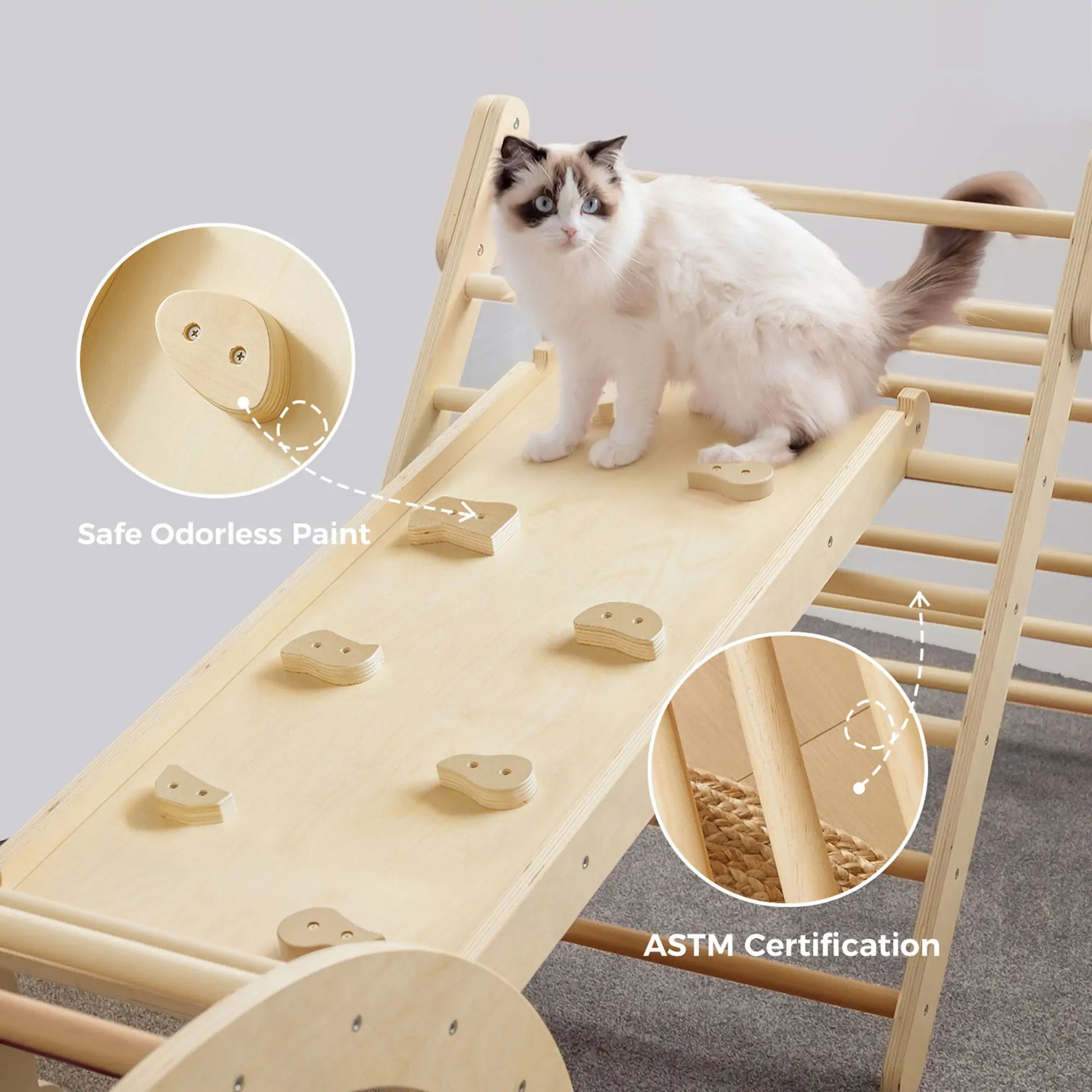 Tiny Land® 7-in-1 Montessori Climbing Set with Play Pad - TLTGPT006OW-BDL01