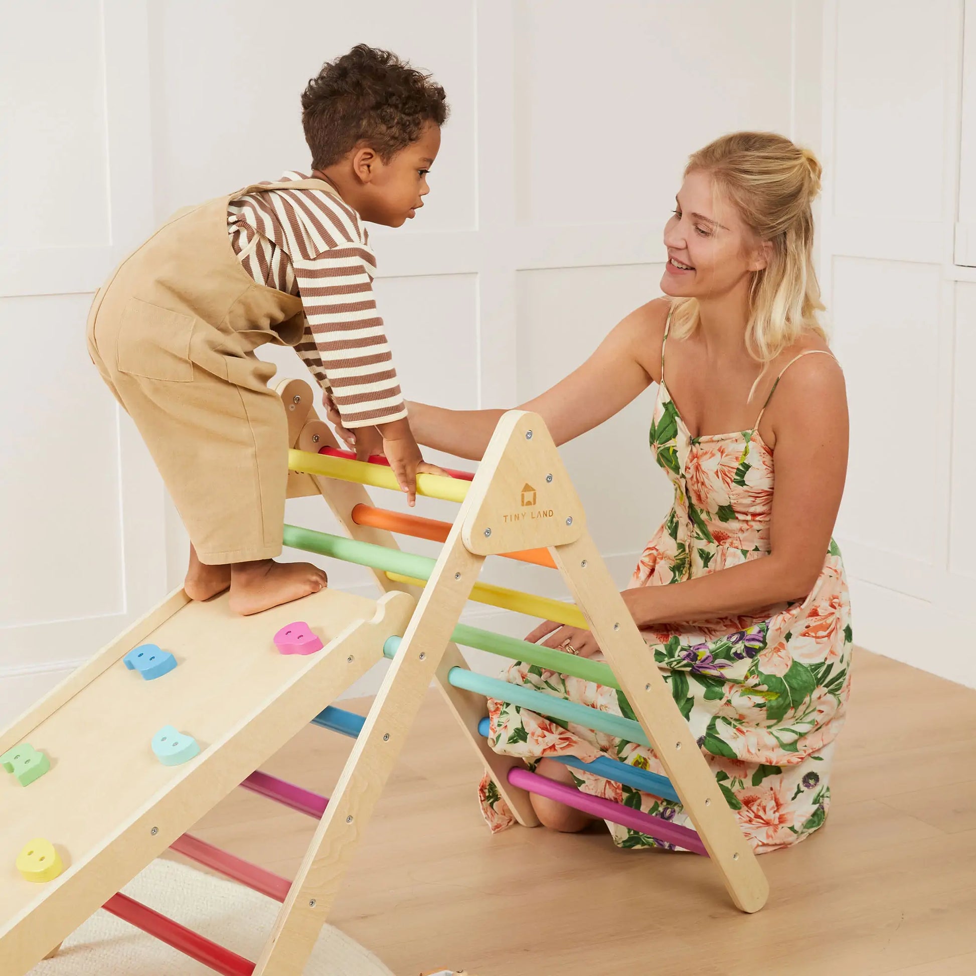 Tiny Land® 7-in-1 Rainbow Climbing Set - TLTGPT007RC