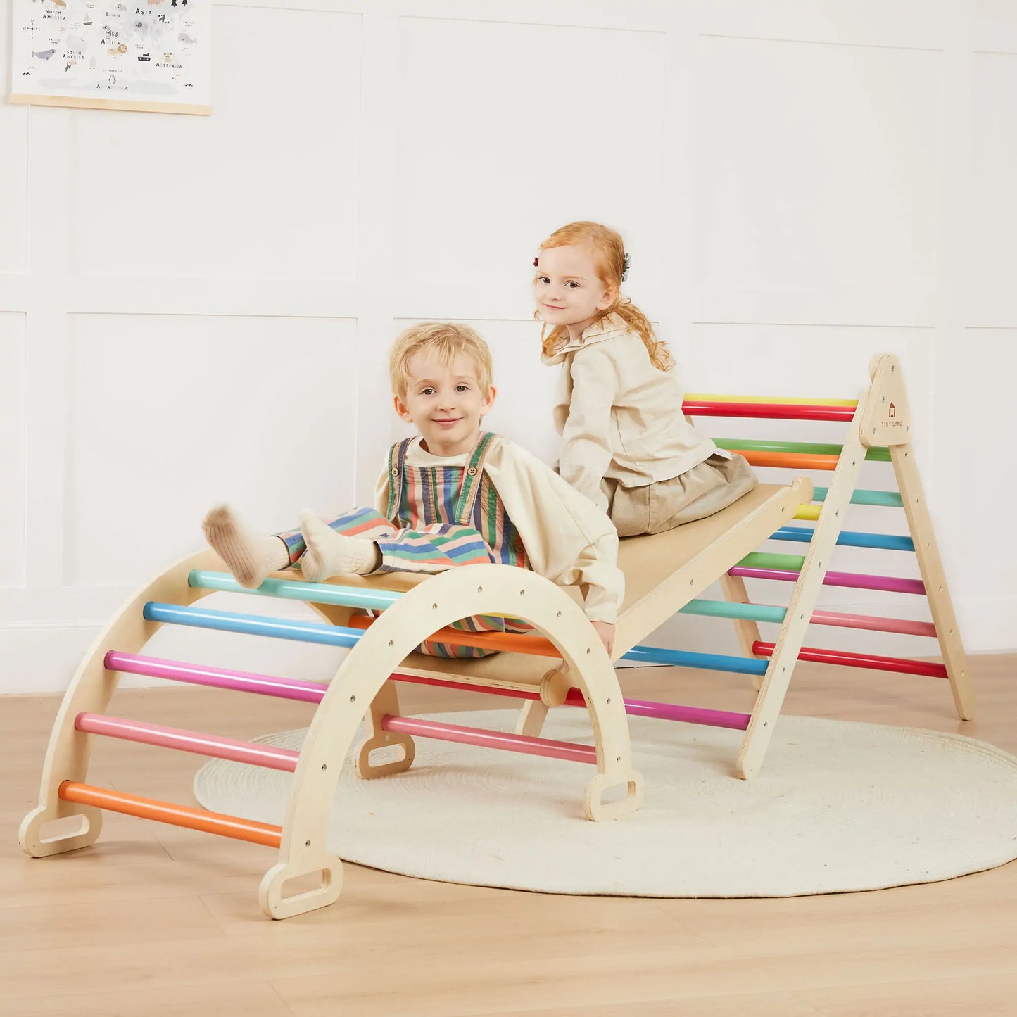 Tiny Land® 7-in-1 Rainbow Climbing Set - TLTGPT007RC