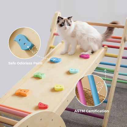 Tiny Land® 7-in-1 Rainbow Climbing Set - TLTGPT007RC