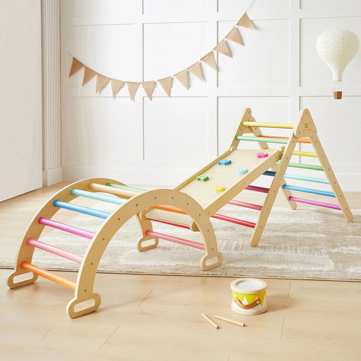 Tiny Land® 7-in-1 Rainbow Climbing Set - TLTGPT007RC