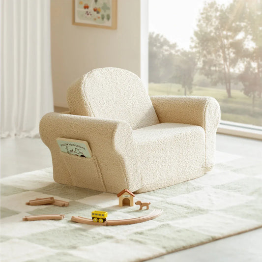 Tiny Land® Afternoon Couch —— Cream Kids Chair - TLHKKS001WT