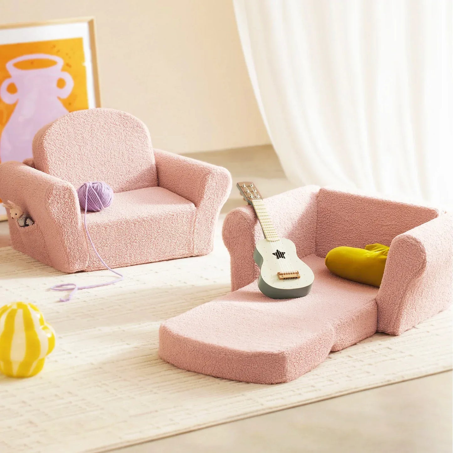 Tiny Land® Afternoon Couch —— Pink Kids Chair - TLHKKS001PK