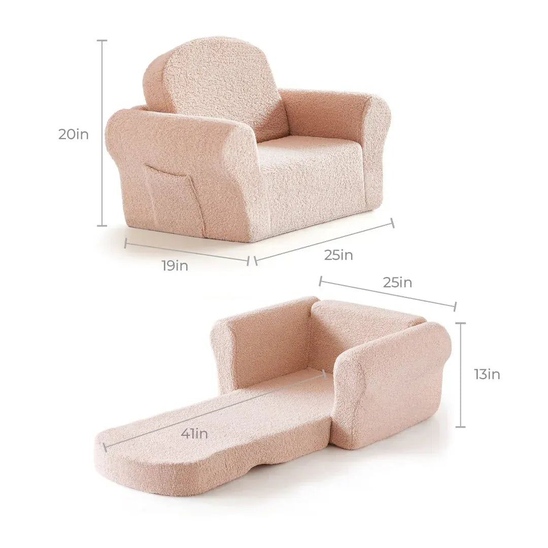 Tiny Land® Afternoon Couch —— Pink Kids Chair - TLHKKS001PK
