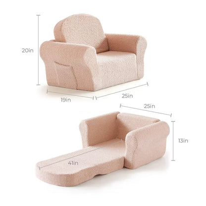 Tiny Land® Afternoon Couch —— Pink Kids Chair - TLHKKS001PK