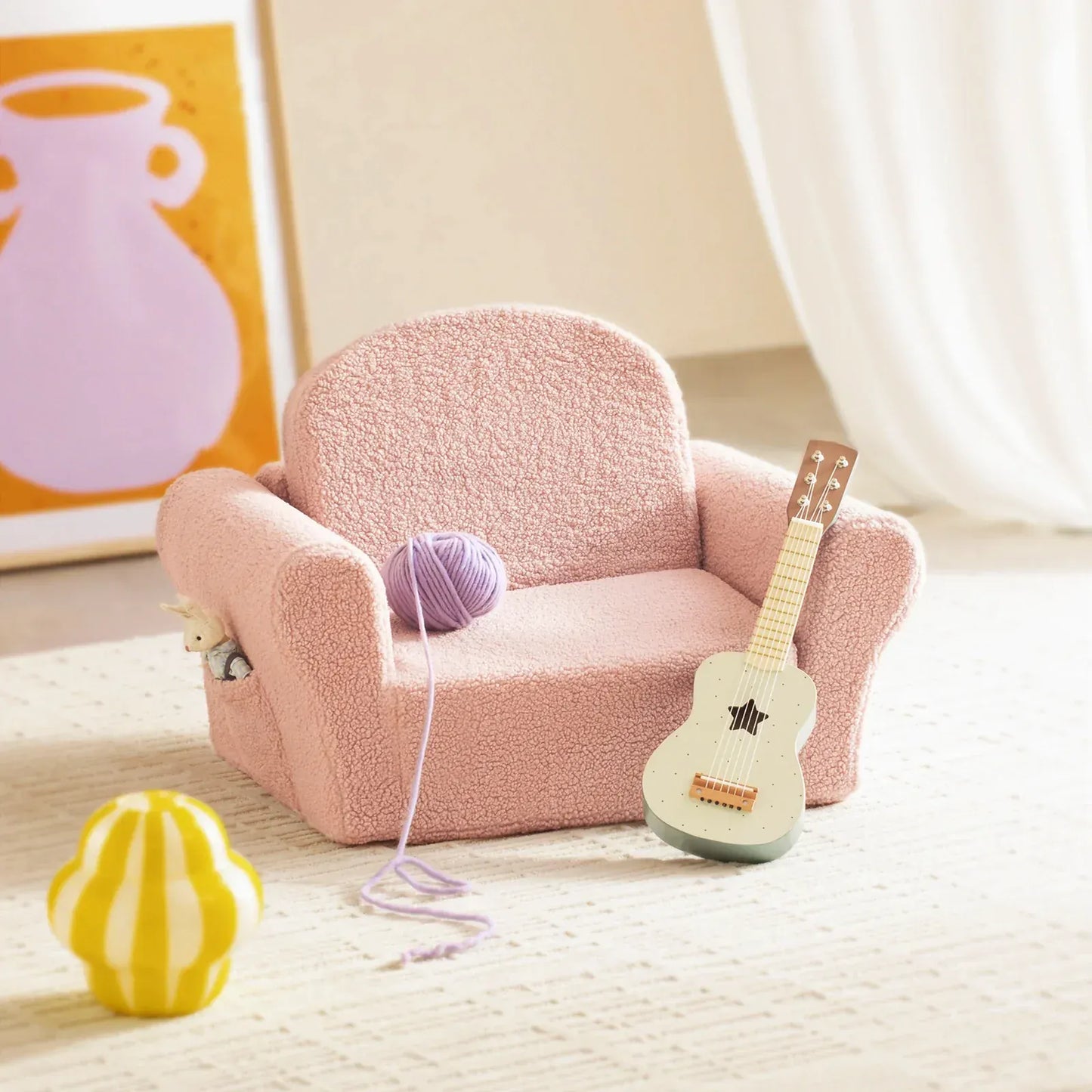Tiny Land® Afternoon Couch —— Pink Kids Chair - TLHKKS001PK