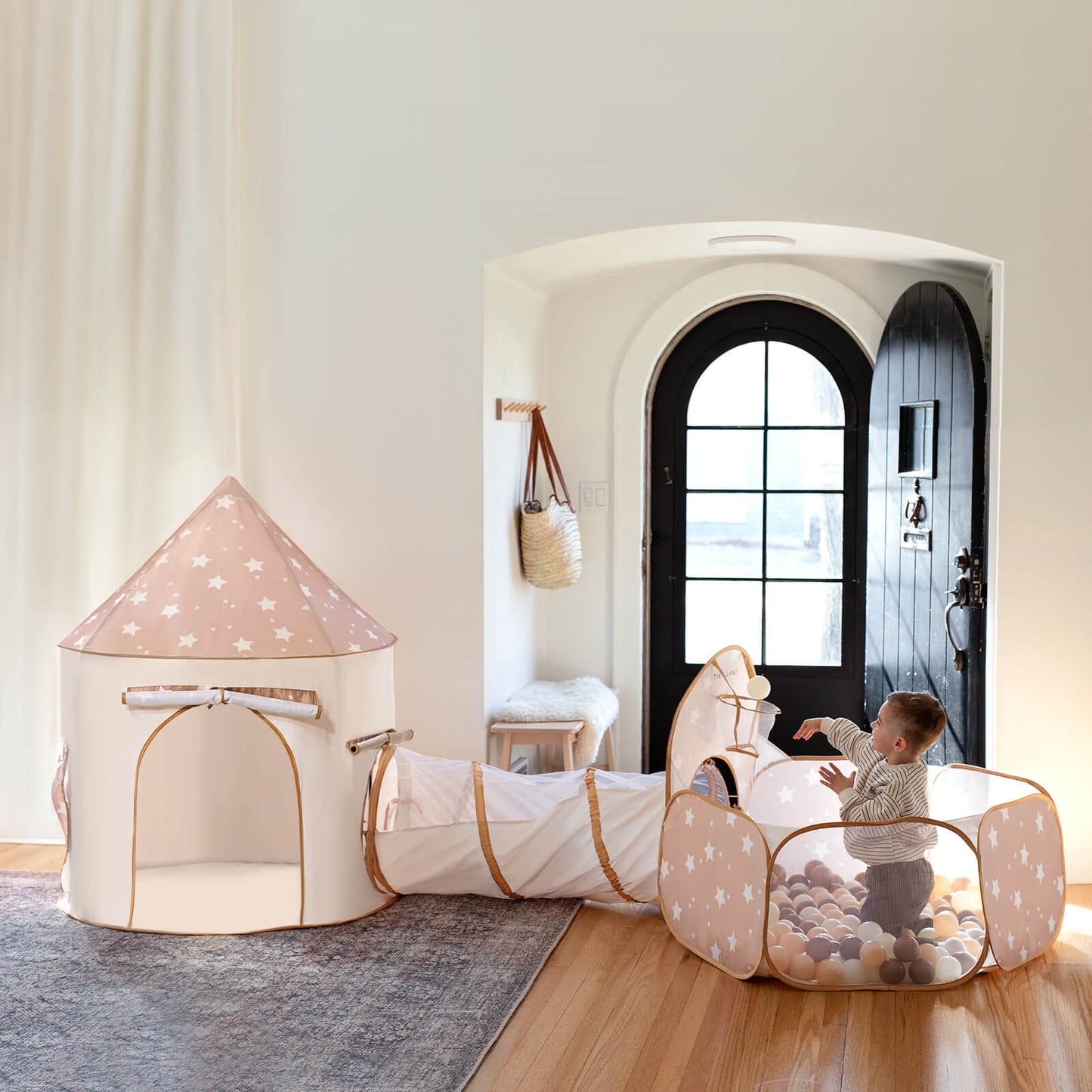 Tiny Land® Compact Adventure 3-in-1 Play Tunnel With no Balls - TLTGTT006BN
