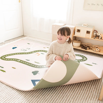 Tiny Land® Double-Sided Baby Playmat Forest Track Wonder - TLBAPM004GN