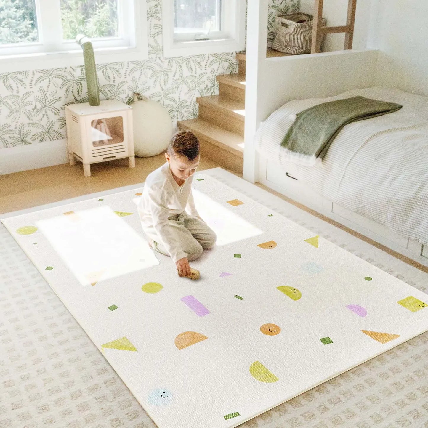 Tiny Land® Double-Sided Baby Playmat Smiley Quest - TLBAPM006MC