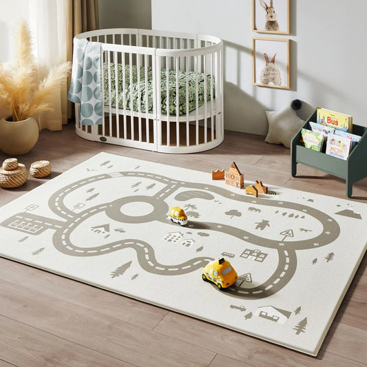 Tiny Land® Double-Sided Baby Playmat Urban Zoo Adventure - TLBAPM001GY