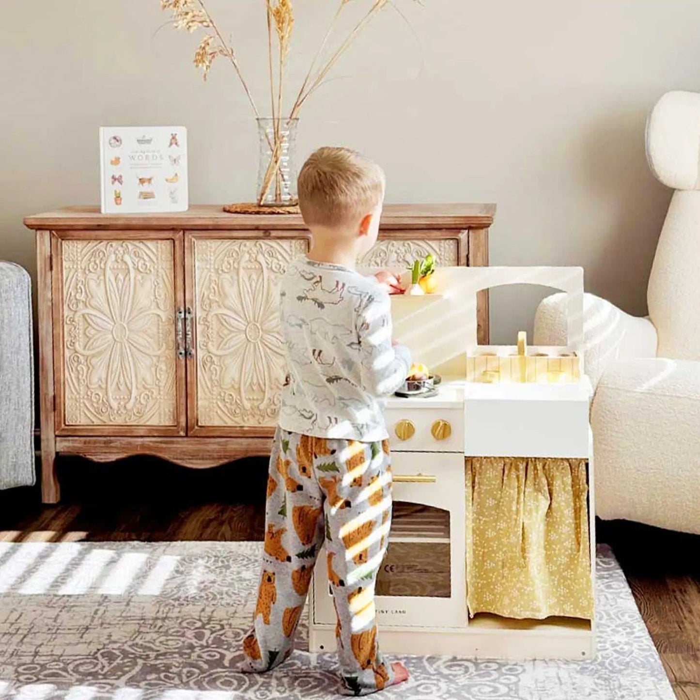 Tiny Land® Honey Kitchenette - Little Chef's First Kitchen - TLTGPK003WT