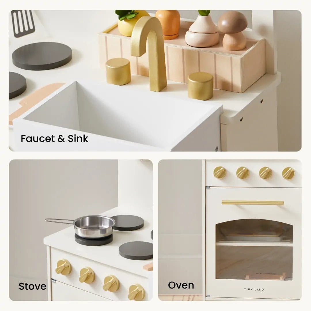 Tiny Land® Honey Kitchenette - Little Chef's First Kitchen - TLTGPK003WT