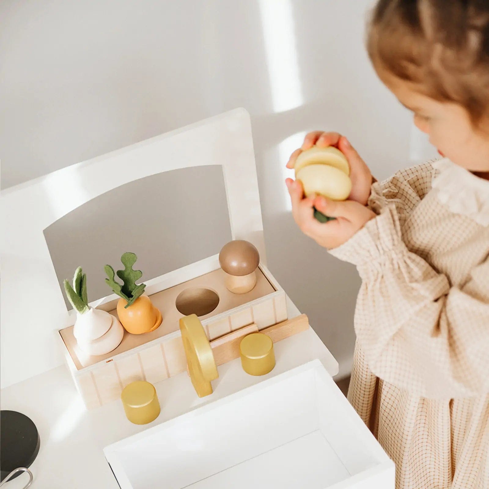 Tiny Land® Honey Kitchenette - Little Chef's First Kitchen - TLTGPK003WT