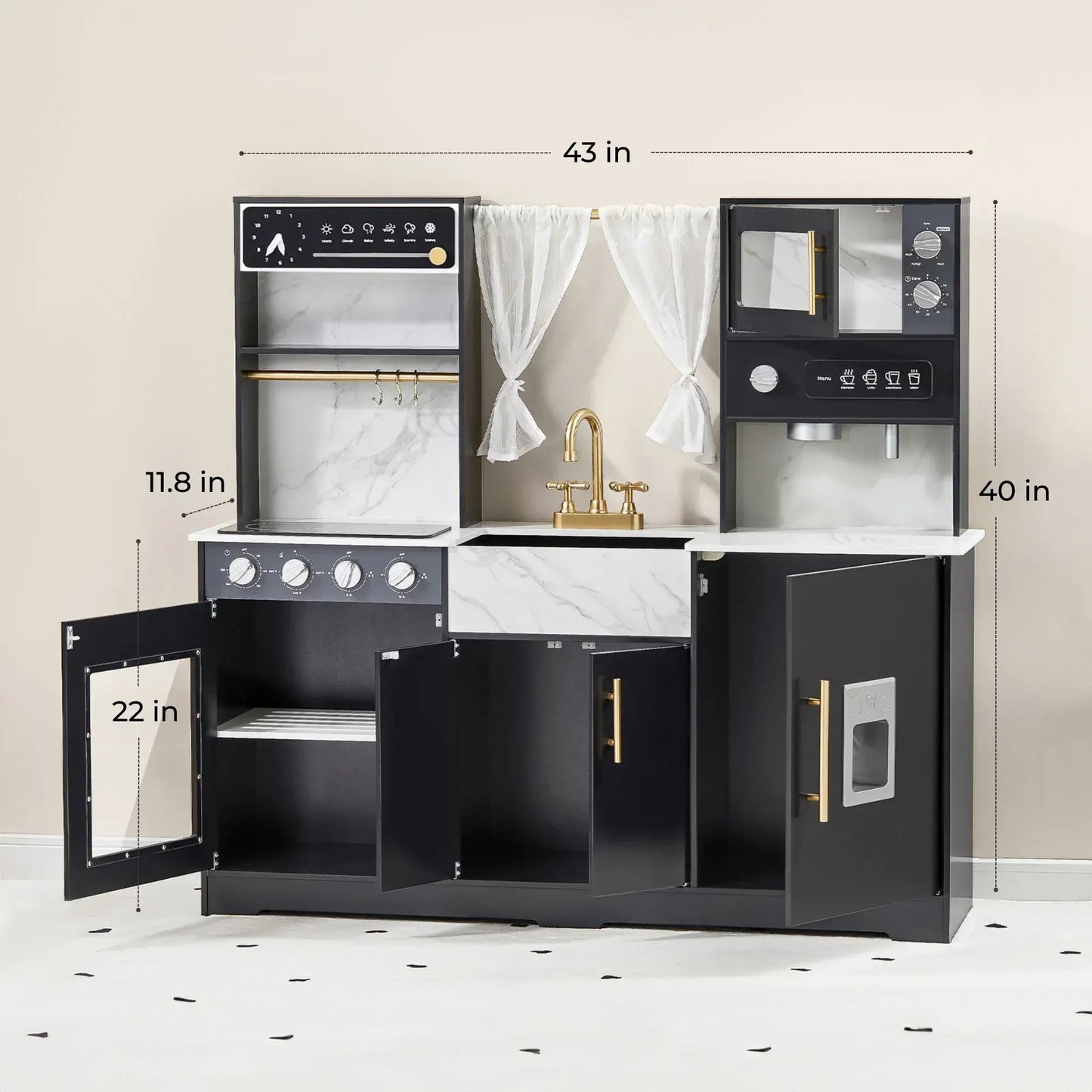 Tiny Land® Iconic Kitchen - Black - TLTGPK002BK