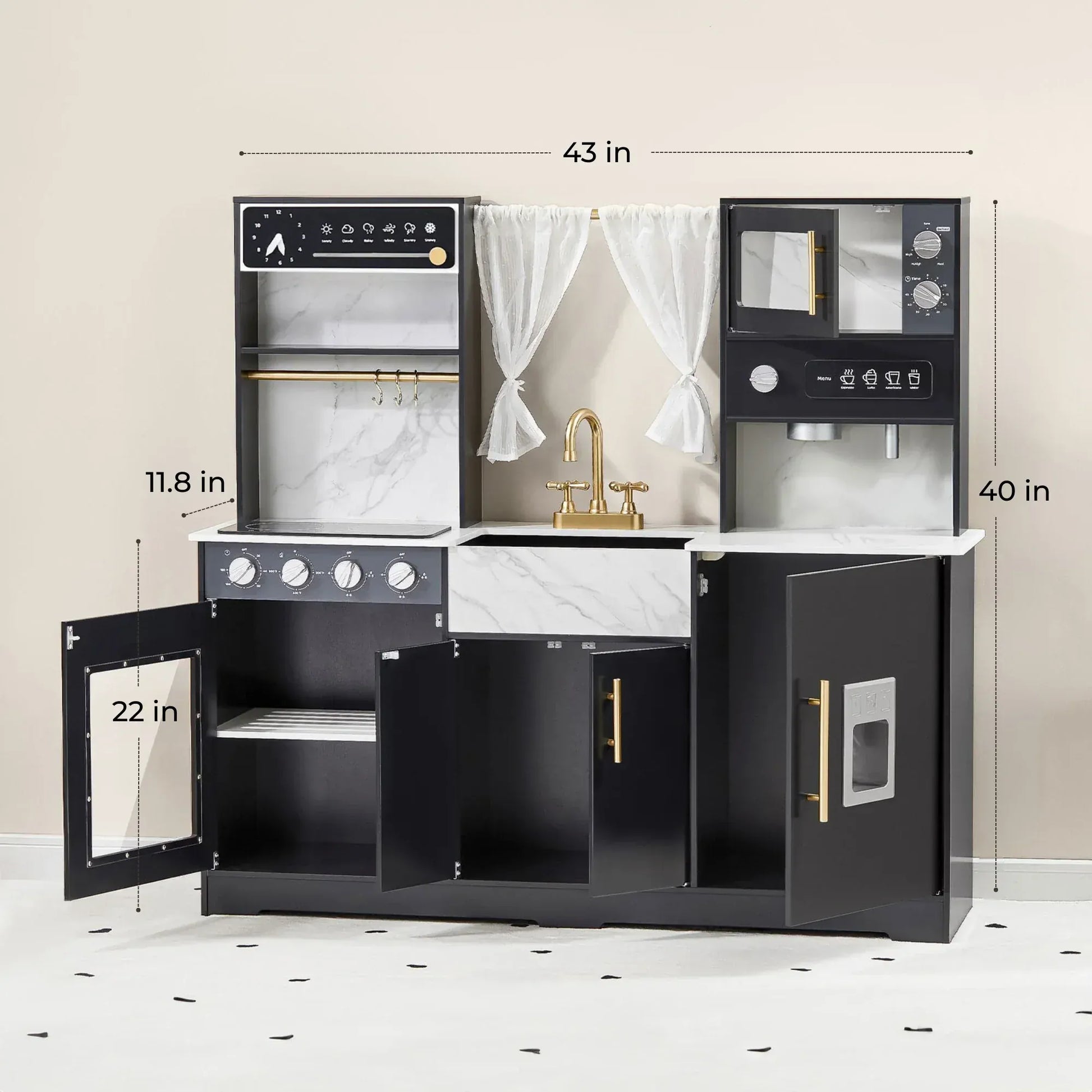 Tiny Land® Iconic Kitchen - Black - TLTGPK002BK