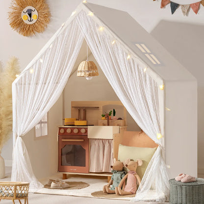 Tiny Land® Large Space Play House with Star Lights - TLTGTT003