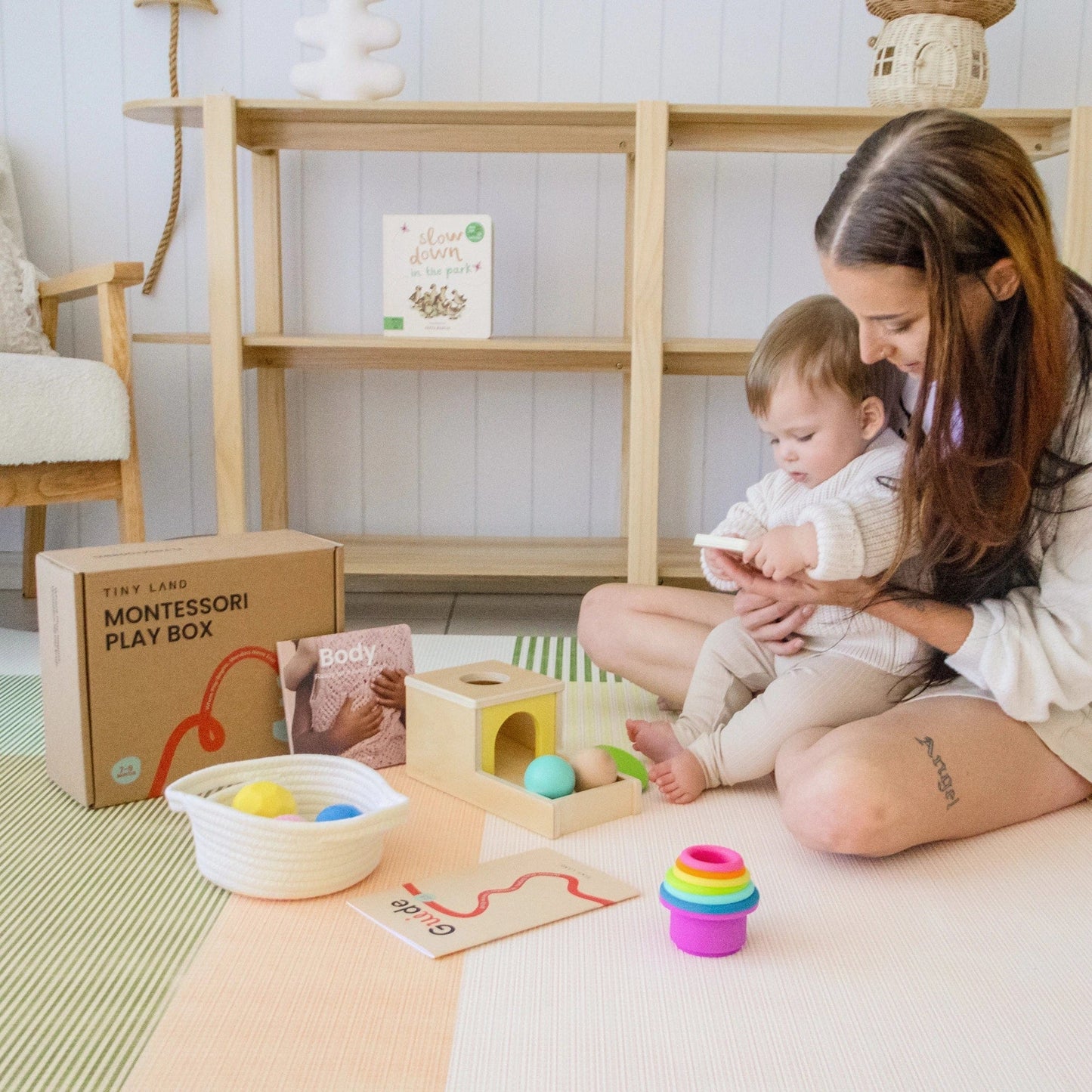 Tiny Land® Montessori Toys Set for Newborns (7-9 month) - TLTGMT008RC