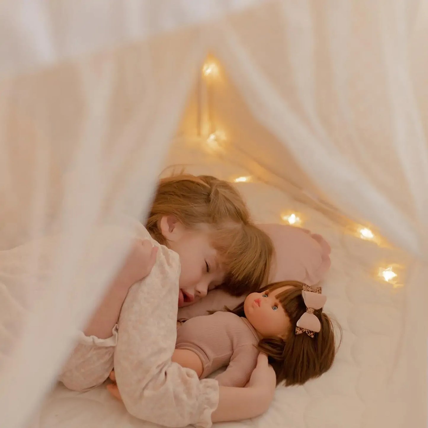 Tiny Land® Playhouse Tent – Natural Cream Indoor Tent for Kids - TLTGTT010WT