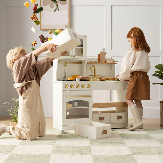 Tiny Land® Serenity Play Kitchen - Cream - TLTGPK004