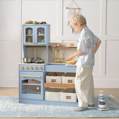 Tiny Land® Serenity Play Kitchen - Lagoon Blue - TLTGPK004BU