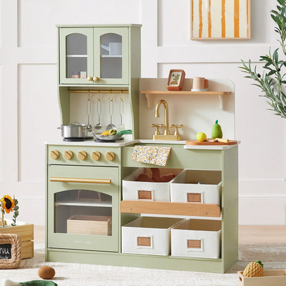 Tiny Land® Serenity Play Kitchen - Sage Green - TLTGPK004GN