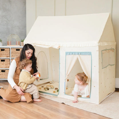 Tiny Land® Sweet Citrus Kid's Play Tent - Creamy white/blue - TLTGTT012BU