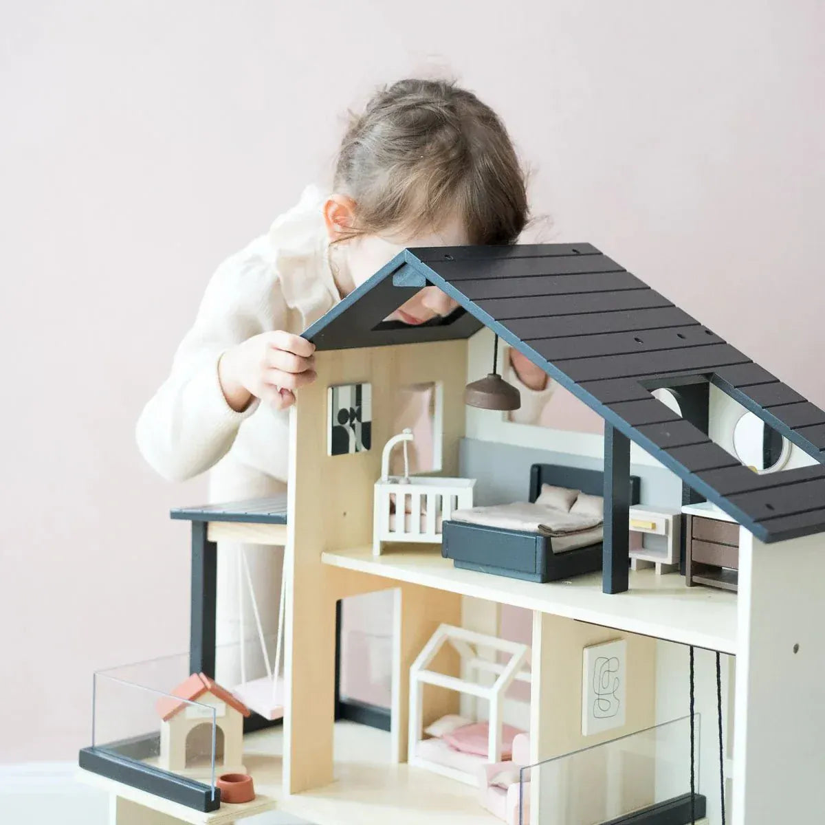 Tiny Land® Sweetwood Edge Dollhouse - TLTGDH002BK
